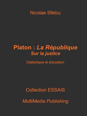 cover image of Platon, La République